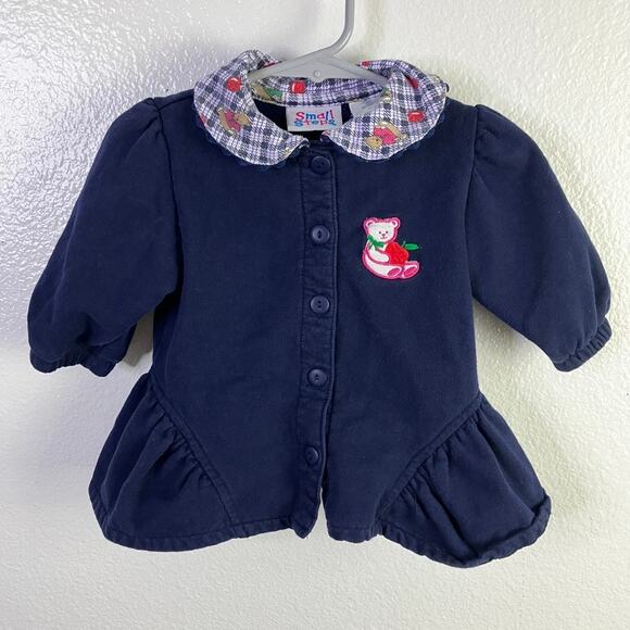 Vintage Small Steps Size 12m Bear Apple Set Y2K Autumn Fall - Picture 2 of 6